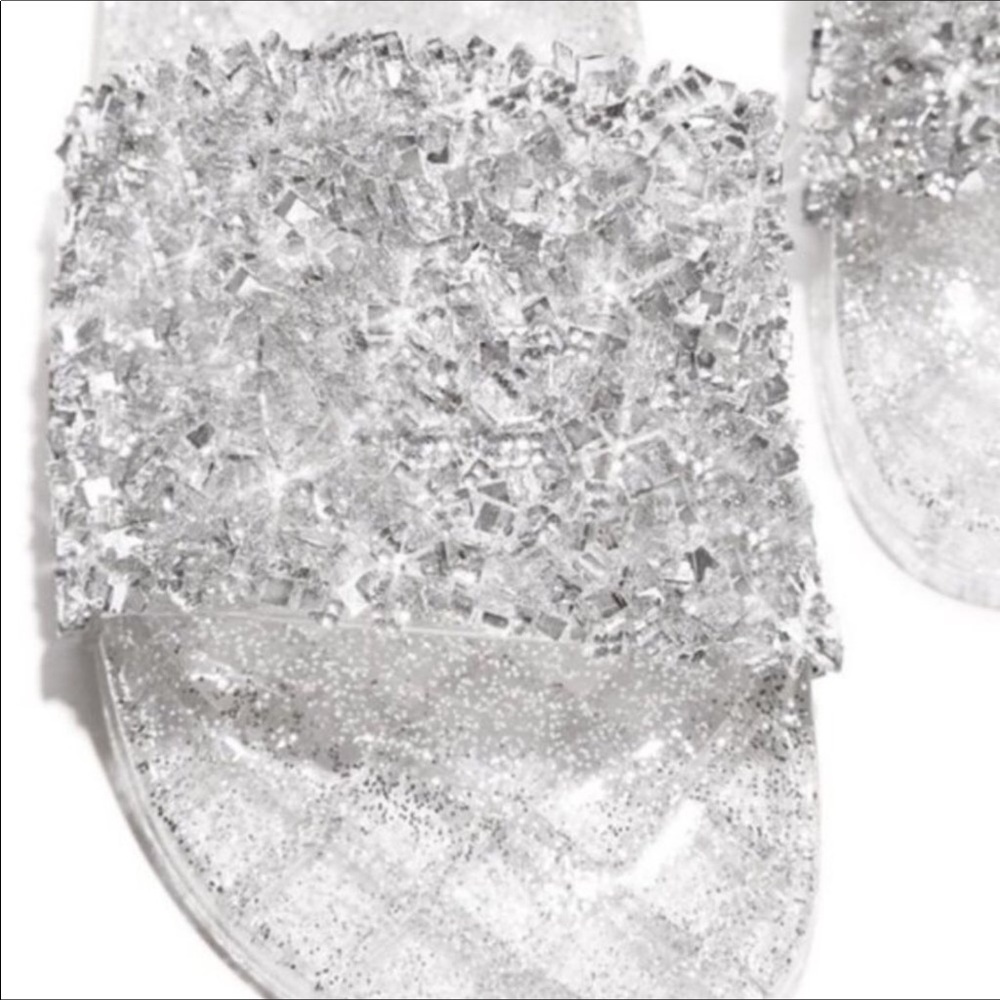 Embellished Slides-Silver!!🤩 - Picture 3 of 7